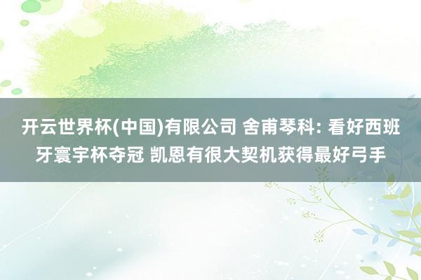 开云世界杯(中国)有限公司 舍甫琴科: 看好西班牙寰宇杯夺冠 凯恩有很大契机获得最好弓手